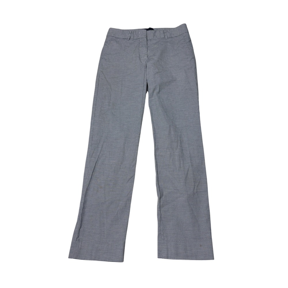 Piazza Sempione Kim Pants Womens IT 38 W26 L26 Navy Houndstooth Straight Italy